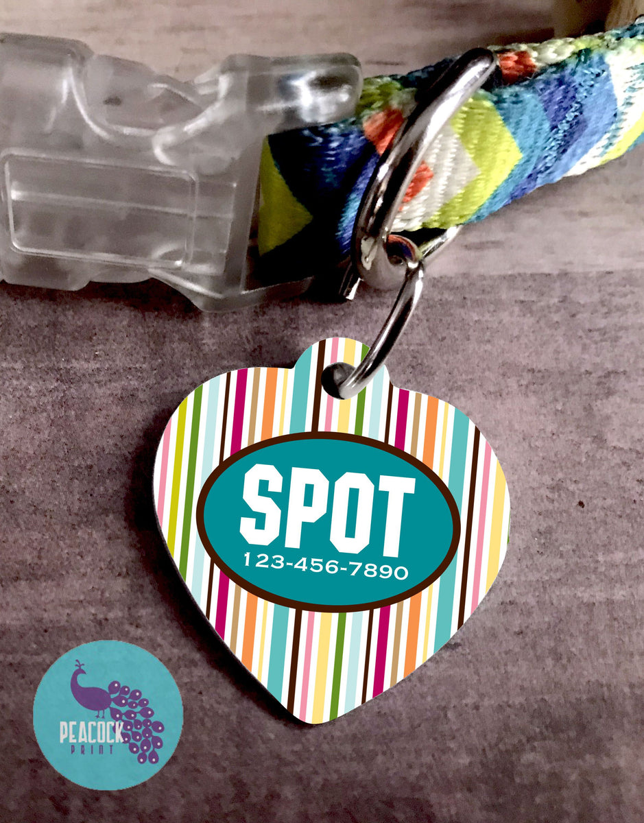 Pet ID tags – peacockprint-kc